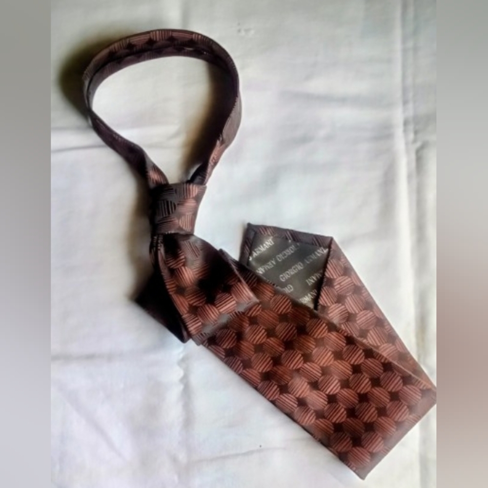 Giorgio Armani Geometric Silk Tie
